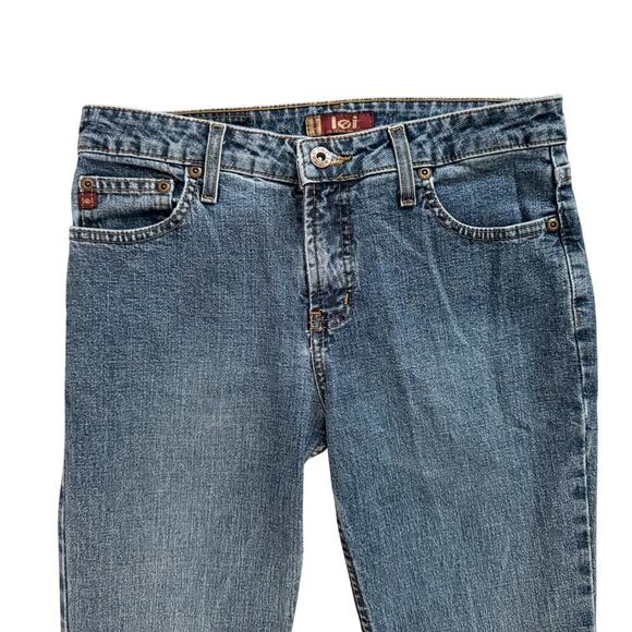 VTG l.e.i. Jeans Women Size 3 Blue Bootcut Western Y2K Boho Vintage 90s 1171 - Picture 2 of 14